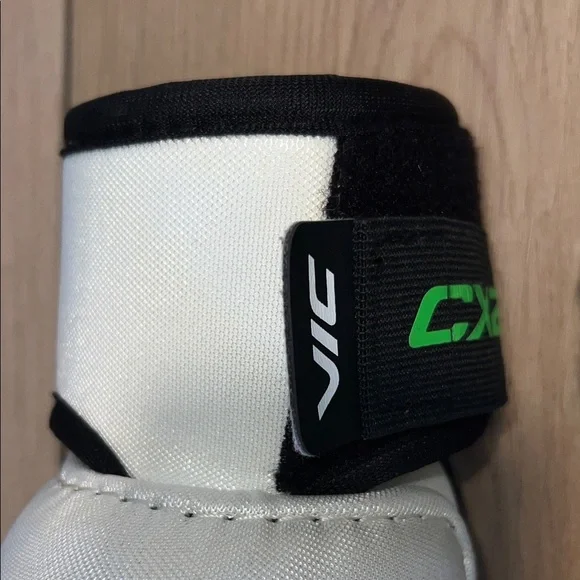 VIC CX2 White and Green Protective Elbow Pads - Picture 8 of 16